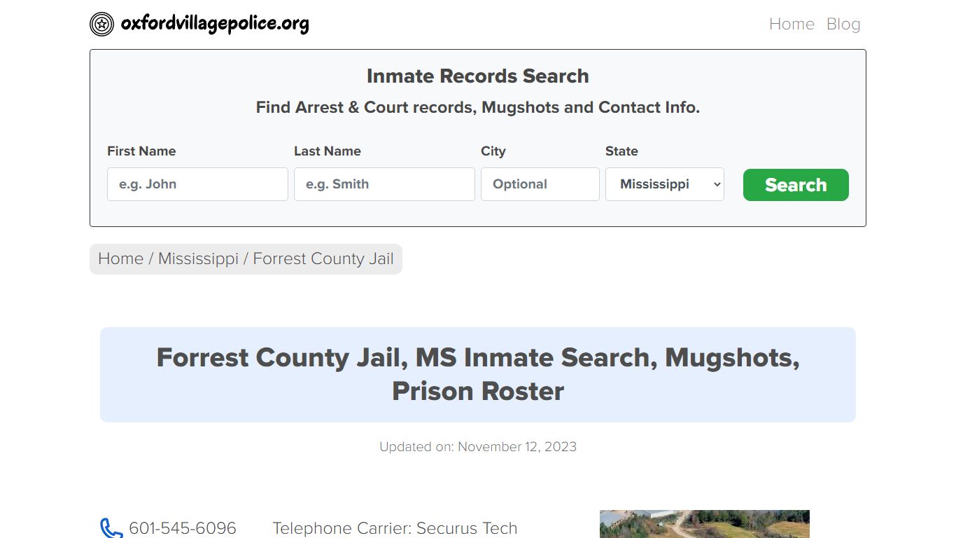 Forrest County Jail, MS Inmate Search, Mugshots, Prison Roster